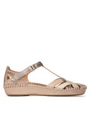 Pikolinos Sandały 655-0732CLC2 Złoty. Żółte sandały Pikolinos, bez wzorów, ze skóry, bez obcasa, na płaskiej podeszwie, bez zapięcia. Za 379.99 zł.