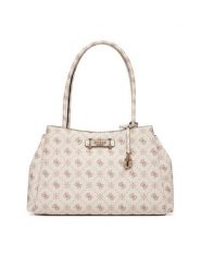 Guess Torebka Carrie Logo HWGP98 98220 Écru. Shopper Guess, z aplikacjami, ze skóry, bez dodatków. Za 719.99 zł.