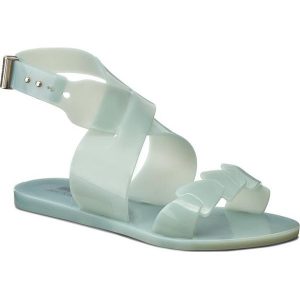 Sandały MELISSA - Wonderful + Jason Wu A 31855 Green 01891. Szare sandały Melissa, bez wzorów, z tworzywa sztucznego, bez obcasa, bez zapięcia. W wyprzedaży za 169.00 zł.