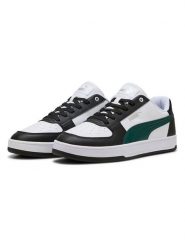 Puma Sneakersy "Caven 2.0" w kolorze biało-czarno-zielonym rozmiar: 45. Białe półbuty sznurowane Puma, bez wzorów, eleganckie, bez obcasa, bez zapięcia. Za 135.81 zł.