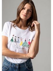 More & More Koszulka w kolorze białym rozmiar: 40. Białe bluzki More & More, bez wzorów, bez kołnierzyka, bez ramiączek. Za 65.07 zł.