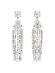 Weekend Max Mara Klipsy Callas 2525756095650 Srebrny. Szare kolczyki Weekend Max Mara, metalowe, z klipsem. Za 519.99 zł.