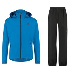 GO Rain Suit Essential Blue. Niebieskie kurtki sportowe AGU, bez wzorów, bez kaptura, rowerowe. Za 480.70 zł.