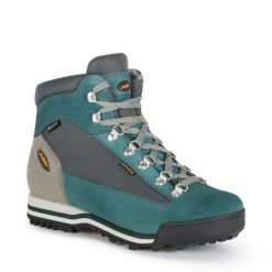 Buty sportowe trekkingowe damskie Aku Ultralight Gore-tex wysokie. Szare trekkingi Aku, z gore-texu, trekkingowe. Za 499.00 zł.