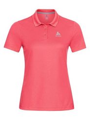Odlo Funkcyjna koszulka polo "F-Dry" w kolorze koralowym rozmiar: XS. Pomarańczowe koszulki polo Odlo, s, bez wzorów, z materiału, bez kołnierzyka, bez ramiączek. Za 96.83 zł.