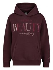 Sublevel Bluza "Rosa" w kolorze bordowym rozmiar: XXL. Czerwone bluzy Sublevel, xxl, bez wzorów, z kapturem. Za 136.45 zł.