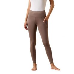 Damskie legginsy jeździeckie z pełną przyczepnością Ariat Eos 2.0. Brązowe legginsy Ariat, l, bez wzorów, z materiału. Za 422.50 zł.
