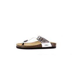 Japonki damskie CMP ECO MYMOSA. Białe klapki CMP, bez wzorów, bez obcasa. Za 149.99 zł.