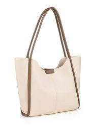 Lucky Bees Torebka w kolorze kremowym - 30 x 29 x 9 cm rozmiar: onesize. Brązowe torby na ramię Lucky Bees, bez wzorów, z materiału, na ramię, bez dodatków. Za 91.99 zł.
