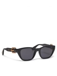 MOSCHINO Okulary przeciwsłoneczne MOS130/S 205412 80755IR Czarny. Czarne okulary przeciwsłoneczne MOSCHINO, bez wzorów, z tworzywa sztucznego. Za 659.99 zł.
