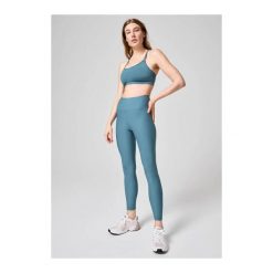 Legginsy Damskie Fitness Casall Z Wysokim Stanem. Niebieskie legginsy Casall, bez wzorów, z podwyższonym stanem. Za 369.99 zł.