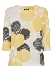 Olsen Bluza w kolorze złoto-biało-czarnym rozmiar: 40. Białe bluzy Olsen, bez wzorów, bez kaptura. Za 139.95 zł.