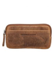 HIDE & STITCHES Skórzana saszetka w kolorze jasnobrązowym - 17,5 x 9 x 2 cm rozmiar: onesize. Brązowe torby na ramię HIDE & STITCHES, bez wzorów, z materiału, sportowe, przez ramię, bez dodatków. Za 65.99 zł.