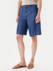United Colors Of Benetton Bermudy 4KHND9020 Niebieski Relaxed Fit. Niebieskie szorty United Colors of Benetton, bez wzorów, z lyocellu. Za 179.99 zł.