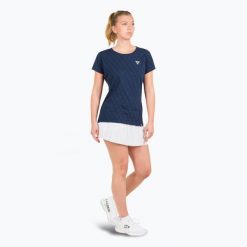 Koszulka damska Tecnifibre Graphic Tee. Niebieskie bluzki TECNIFIBRE, bez wzorów, sportowe, bez kołnierzyka, bez ramiączek. Za 129.99 zł.