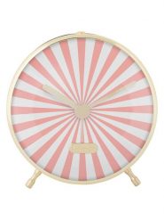 Karlsson Zegar stołowy "Candy Swirl" w kolorze jasnoróżowo-kremowym - Ø 12,5 cm rozmiar: onesize. Brązowe, analogowe zegarki Karlsson. Za 43.99 zł.