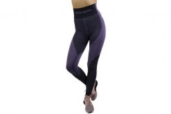 Leginsy fitness damskie Leggins HEATHER. Fioletowe legginsy sportowe Gym Hero, s, bez wzorów, z elastanu, na fitness i siłownię. Za 109.99 zł.