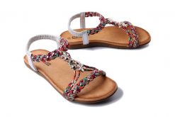 ARTIKER RELAKS 54C1322 multikolor, sandały damskie. Sandały Artiker Relaks, bez wzorów, wakacyjne, bez obcasa, na płaskiej podeszwie, bez zapięcia. Za 119.90 zł.