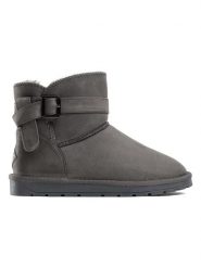 ISLAND BOOT Botki zimowe "Bertie" w kolorze szarym rozmiar: 36. Szare botki Island Boot, na zimę, bez wzorów, z materiału, bez obcasa, bez zapięcia. Za 97.51 zł.