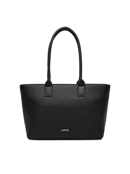 Lasocki Torebka C-LSK-X-005-08 Czarny. Czarne shopper Lasocki, bez wzorów, z materiału, bez dodatków. Za 189.99 zł.