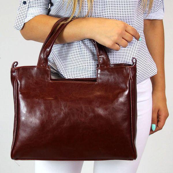 Torebka skórzana damska kuferek DAN-A T245 koniakowa. Torebki klasyczne DAN-A, bez wzorów, ze skóry, bez dodatków. Za 349.99 zł.