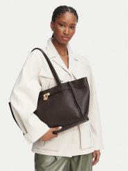 MICHAEL Michael Kors Torebka Hamilton 30F6GNXT7L Brązowy ciemny. Brązowe torebki klasyczne MICHAEL Michael Kors, bez wzorów, ze skóry, bez dodatków. Za 1,649.00 zł.