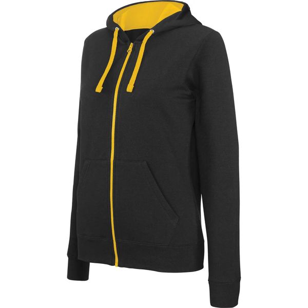 Bluza z kapturem Kariban Contrastée. Czarne bluzy KARIBAN, m, bez wzorów, z bawełny, z kapturem. Za 174.50 zł.