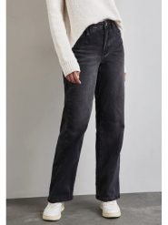 Street One Dżinsy - Comfort fit - w kolorze antracytowym rozmiar: W29/L30. Czarne jeansy Street One, l, bez wzorów, z podwyższonym stanem. Za 127.65 zł.