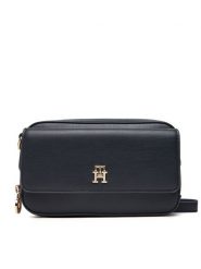 Tommy Hilfiger Torebka Th Icon AW0AW17680 Granatowy. Niebieskie listonoszki TOMMY HILFIGER, bez wzorów, ze skóry, bez dodatków. Za 559.99 zł.