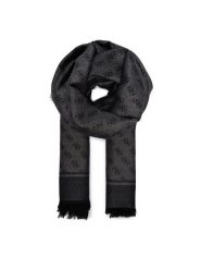 Guess Szal AW5465 VIS03 Czarny. Czarne rękawiczki Guess, z aplikacjami, z wiskozy. Za 239.99 zł.