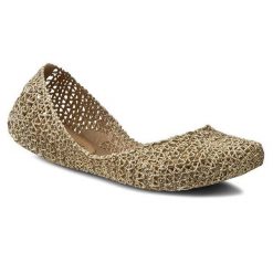 Baleriny Melissa. Żółte baleriny Melissa, bez wzorów, bez obcasa. Za 359.99 zł.