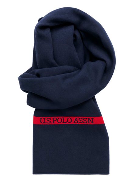 U.S. Polo Assn. Szal w kolorze granatowym rozmiar: onesize. Niebieskie szaliki U.S. Polo Assn., bez wzorów, z kaszmiru. Za 130.19 zł.