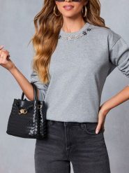 Milan Kiss Bluza w kolorze szarym rozmiar: S. Szare bluzy Milan Kiss, s, bez wzorów, bez kaptura. Za 152.99 zł.