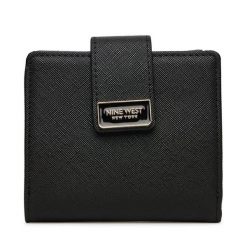 Portfel Nine West. Czarne portfele Nine West, bez wzorów. Za 69.99 zł.