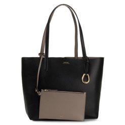 Torebka LAUREN RALPH LAUREN. Czarne shopper Lauren Ralph Lauren, bez wzorów, bez dodatków. Za 719.99 zł.