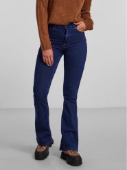 Pieces Jeansy 17127256 Granatowy Flared Fit. Niebieskie jeansy Pieces, xs, bez wzorów. Za 119.99 zł.