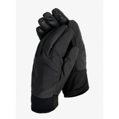 Rękawiczki Black Diamond Midweight Softshell Gloves. Czarne rękawiczki Black Diamond, bez wzorów, z softshellu, sportowe. Za 131.99 zł.