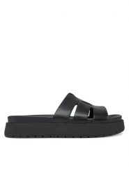 DeeZee Klapki HY69916-5 Czarny. Czarne klapki DeeZee, bez wzorów, z materiału, bez obcasa. Za 119.99 zł.