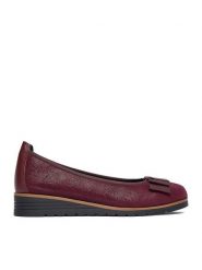 Lasocki Baleriny CEO-RST-TOMBA-29 Bordowy. Czerwone baleriny Lasocki, bez wzorów, z materiału, bez obcasa. Za 169.99 zł.