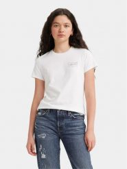 Levi's® T-Shirt The Perfect 17369-2434 Biały Standard Fit. Białe t-shirty s, bez wzorów, z bawełny, bez kołnierzyka, bez ramiączek. Za 129.99 zł.