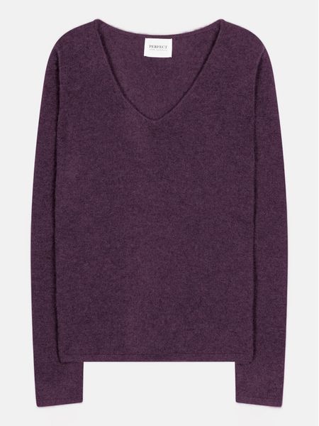 Perfect Cashmere Kaszmirowy sweter "Shannon" w kolorze fioletowym rozmiar: L. Różowe swetry Perfect Cashmere, l, bez wzorów, z kaszmiru, bez ramiączek. Za 365.95 zł.