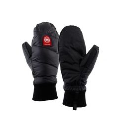 Łapawice zimowe Mittens. Czarne rękawiczki PAJAK, bez wzorów, sportowe. Za 369.99 zł.