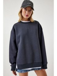 Happiness Istanbul Bluza w kolorze antracytowym rozmiar: 38. Czarne bluzy sportowe Happiness Istanbul, bez wzorów, bez kaptura. Za 113.95 zł.