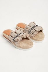 Klapki damskie skórzane SEE BY CHLOE. Klapki See By Chloé, bez wzorów, bez obcasa. W wyprzedaży za 1,000.35 zł.