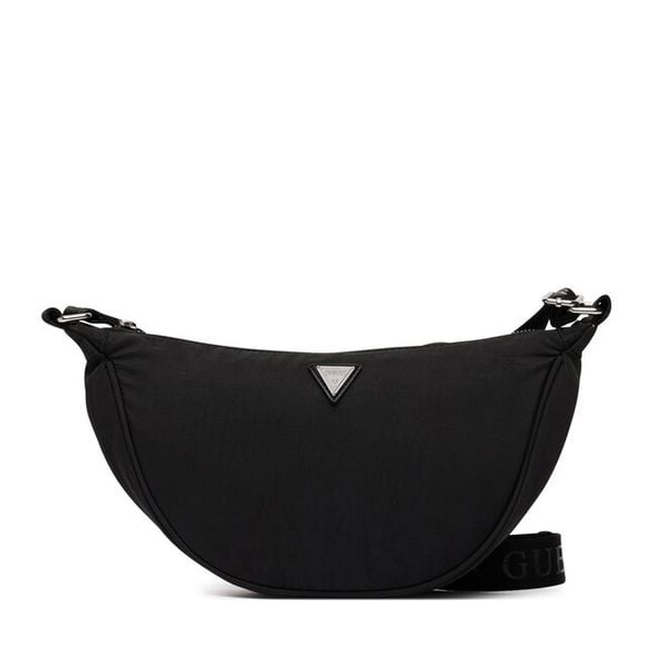 Torebka Guess. Czarne listonoszki Guess, z aplikacjami, bez dodatków. Za 174.99 zł.