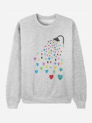 WOOOP Bluza "Love Shower" w kolorze szarym rozmiar: XXL. Szare bluzy Wooop, xxl, bez wzorów, z bawełny, bez kaptura. Za 92.45 zł.