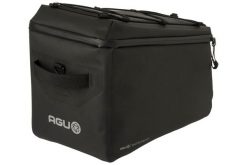 Torba rowerowa Shelter MIK 2.0 wodoodporna czarna. Czarne torby na ramię AGU, bez wzorów, z materiału, biznesowe, na ramię, bez dodatków. Za 497.25 zł.