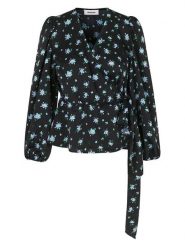 Modström Bluzka "Ness" w kolorze czarnym ze wzorem rozmiar: S. Czarne bluzki Modström, m, bez wzorów, bez kołnierzyka, bez ramiączek. Za 61.31 zł.