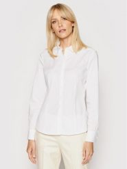 Marc O'Polo Koszula B01 1457 42563 Biały Slim Fit. Białe koszule Marc O'Polo, bez wzorów, z bawełny, biznesowe, bez kołnierzyka, bez ramiączek. Za 329.99 zł.