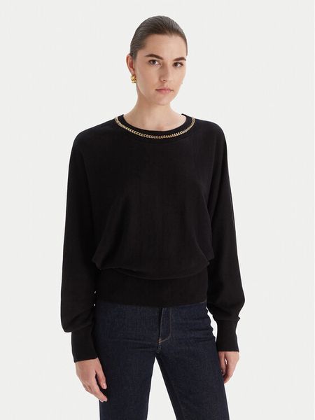 Marciano Guess Sweter 5BGR02 5782Z Czarny Regular Fit. Czarne swetry Marciano Guess, s, z aplikacjami, z syntetyku, bez ramiączek. Za 409.99 zł.